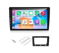 Kit Autoradio Android 14, DSP 4-32gb, Tasti fisici, USB Frontali Carplay Adroid Auto + Mascherina adattatori 9" Pollici Compatibile con: Fiat Ducato/Peugeot Boxer/Citroen Jumper 2006-2011