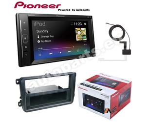 Kit Autoradio Pioneer DMH-A240DAB 2 DIN Bluetooth USB per Seat Leon dal 2009