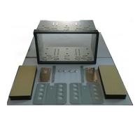 KIT AUTORADIO STEREO NAVIGAZIONE UNIVERSAL MASCHERINA TELAIO DOPPIO 2 DIN GABBIA