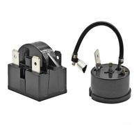 Kit Avviatore per ptc e Protettore per Frigo QP2-15 Kit Avviatore(J) | Tecnologia per ptc avanzata, attivazione efficiente, compatibilità massima, nero , uso domestico