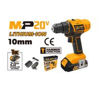 KIT AVVITATORE 20V CON PERCUSSIONE 10MM SERIE MP20V TOLSEN