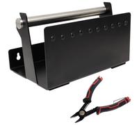Kit avvolgicavo nero 20 x 12 cm con pinza per tagliente 23CA259 Quadrios 2