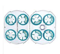 Kit Avvolgilenza silicone porta finali pesca scatola 8 pz schiuma rondelle eva