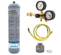 KIT AZOTO 1 LT + RIDUTTORE DI PRESSIONE PROFESSIONALE 60 BAR + TUBO FRUSTA 1/4"