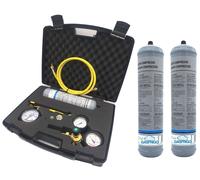 KIT AZOTO CON 3 BOMBOLE PROVA TENUTA IMPIANTI TUBAZIONI CONDIZIONAMENTO 2300547