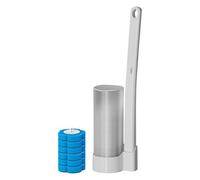 Kit bacchetta per WC - Set spazzola per WC ricaricabile | Testina sostitutiva a cambio rapido | di pulizia manuale per vasche da bagno, lavelli, lavabi, igiene del bagno domestico
