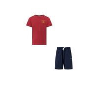 Kit bambino t-shirt+short cotone Champion 307556-RS014 Bordeaux-blu