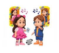 Kit bambola Maria Clara e JP Youtuber con 14 frasi originali in portoghese