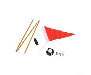 Kit Bandiera Sicurezza 47 Pollici Alluminio per Kayak | fluorescente, anti-strappo, stabile col per vento, sicurezza massima, per canoe e kayak