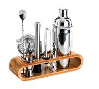 Kit barman Mixology Set di attrezzi da bar 10 pezzi con supporto in bambù Home Bartending(Style E)