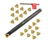 Kit barra alesatrice completa SNR0013M16 con 21 inserti per lavori di lavorazion