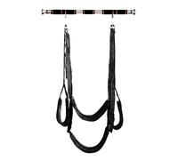 Kit barra altalena nera imbragatura posizioni sesso estremo bondage dildo