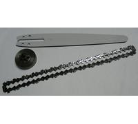 KIT BARRA CARVING 25 CM + CAMPANA DA 1/4 + CATENA DA 1/4 60 MAGLIE