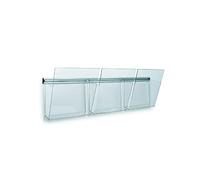 Portadepliant da Parete Kit Vision VS/3 Studio-T - 75x14x25 cm - VS/3 (Trasparen