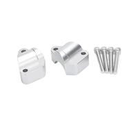 Kit Barre di Sollevamento Supporto Per Manubrio Per Motocicletta Riser Per Manubrio Spostato Indietro Riser Per Montaggio Manubrio Da 25 Mm Per TIGER1200 GT Pro 2023- H(Silver)