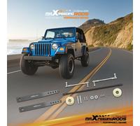 KIT BARRE DI SOSPENSIONE+BRACCI IN ACCIAIO PER JEEP WRANGLER TJ LJ 1997-2006