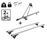 Kit Barre Portatutto Con 2 Portabici Per Evo 7 Da 2023- Con Corrimano Alluminio