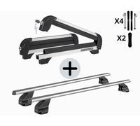 KIT BARRE PORTATUTTO CON PORTASCI 4 SCI 2 SNOW PER FORD FIESTA 6 2013-2017 5P