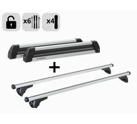 KIT BARRE PORTATUTTO CON PORTASCI PER BMW X3 (G45) CON CORRIMANO 6 SCI 4 SNOW