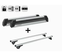 KIT BARRE PORTATUTTO CON PORTASCI SCORREVOLE PER BMW X3 (G45) 6 SCI 4 SNOW