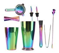 Kit Bartender Acciaio Inox 304 Shaker Cocktail con Conservazione del Calore - Set Professionale con Fondo Ponderato, Resistente e Facile da Pulire per Bar e Ristorante