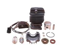 Kit base for cilindro, pistone e coppa motore da 34 mm, adatto for motosega cinese da 2500, 25 cc, bobina di accensione, filtro carburante, candela, set di guarnizioni olio.