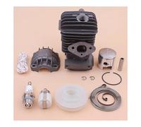 Kit base for cilindro, pistone e coppa motore da 34 mm, adatto for puleggia di avviamento 2500 25 cc, molla, corda, candela, parte for motosega
