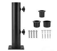 Kit base ombrellone in ferro per uso esterno offre un supporto sicuro per mantenere gli ombrelli stabili e resistere al vento, compatibile con la maggior parte dei modelli di ombrelloni (tipo non