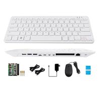Kit base Pi 500 compatibile con Raspberry Pi 500, potente tastiera computer, stesso processore quad-core a 64 bit, supporto WiFi/Bluetooth, viene fornito con scheda micro SD ufficiale da 32 GB (6