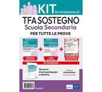 Kit base specializzazione sostegno didattico scuola secondaria. Eserciziari + Manuale + Software + Glossario. Con software di simulazione