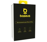 Kit Baseus per iPhone 16 Plus con custodia protettiva in vetro temperato e caricabatterie rapido da 45 W