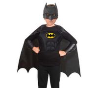 Kit Travestimento Batman Bambino DC Comics Maschera Mantello Corpetto Bracciali