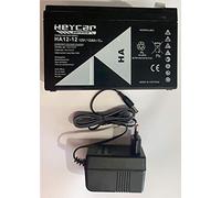 KIT BATTERIA 12V E 12AH + CARICABATTERIE 12V PER AUTO ELETTRICA BAMBINI