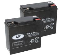 Kit Batteria 24V 25Ah AGM 2 Unità Landport per Pride Zero Turn 8