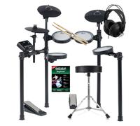 Kit Batteria Elettronica Completa Mesh Heads Tamburo + Sgabello Bacchette Cuffia