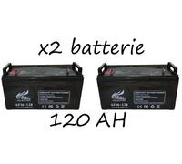 KIT BATTERIA per FOTOVOLTAICO ACCUMULO BATTERIE 120 AH IMPIANTO PANNELLI SOLARI