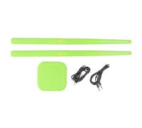 Kit batteria virtuale Air Lampada RGB 8 effetti sonori Set batteria elettronica portatile Bluetooth per adulti Bambini Principianti Ciano bambini amici amanti Batteria elettronica (Verde)