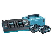 KIT BATTERIE 40VMAX 4.0AH XGT BL4040x2 + DC40RB + Makpac XGT Marca Makita
