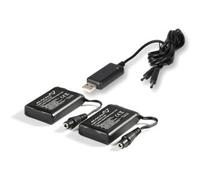 Kit Batterie E Caricatore Usb Macna 7,4V 2,2A Nero