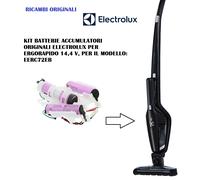 KIT BATTERIE ORIGINALI ASPIRAPOLVERE ERGORAPIDO ELECTROLUX EERC72EB, 14,4 V