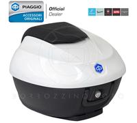 KIT BAULETTO 36 LT ORIGINALE PIAGGIO BEVERLY 125 300 350 BIANCO LUNA 595
