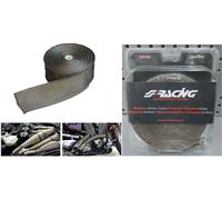 Simoni Racing Kit Nastro Termico WK1 - Fibra di Titanio 15,24 m per Collettori (fino a 1000°C)