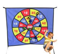 Kit Bersaglio Freccette per Bambini | Tappeto Elastico 60x50 Cm Bersaglio Con Palle Adesive - Giochi Sportivi Con 10 Palle Adesive Per Bambini E Famiglie
