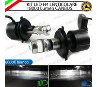 KIT BI-LED H4 HONDA JAZZ 18000 LUMEN CANBUS LENTICOLARE 6000K NO ERROR