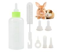 Kit biberon per cuccioli - alimentazione PP standard 60 ml 10,5 x 4 x 4 cm | per animali domestici con punte Cura del neonato Supporto per lo svezzamento | Salvataggio di refu
