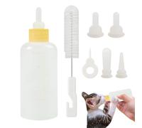 Kit biberon per cuccioli - alimentazione PP standard 60 ml 10,5 x 4 x 4 cm | per animali domestici con punte Cura del neonato Supporto per lo svezzamento | Salvataggio di refu
