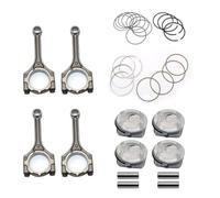 Kit biella e pistone con anelli 4 pezzi 23041-2B600 23041-2B610 compatibile con Accent Rio 1.6L DOHC 12-16
