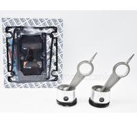 Kit biella + pistone + fasce + guarnizioni per ABAC - B3800 B x 2 bielle pistoni