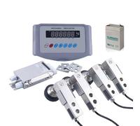 Kit Bilancia per Bestiame, 5000kg/11023lbs Bilancia Animale Robust con Indicatore Alta Precisione, Sis-tema Pesatura Fattoria Precisione C3 per Bovini, Suini, Pecore, Capre(0.5t)