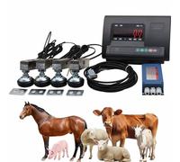 Kit Bilancia per Bestiame, Bilancia per Scivolo per Bovini, Bilancia con Cella Carico Kit Bilancia per Animali, Bilancia da Pavimento per Animali per Bovini, Suini, Pecore E Capre
